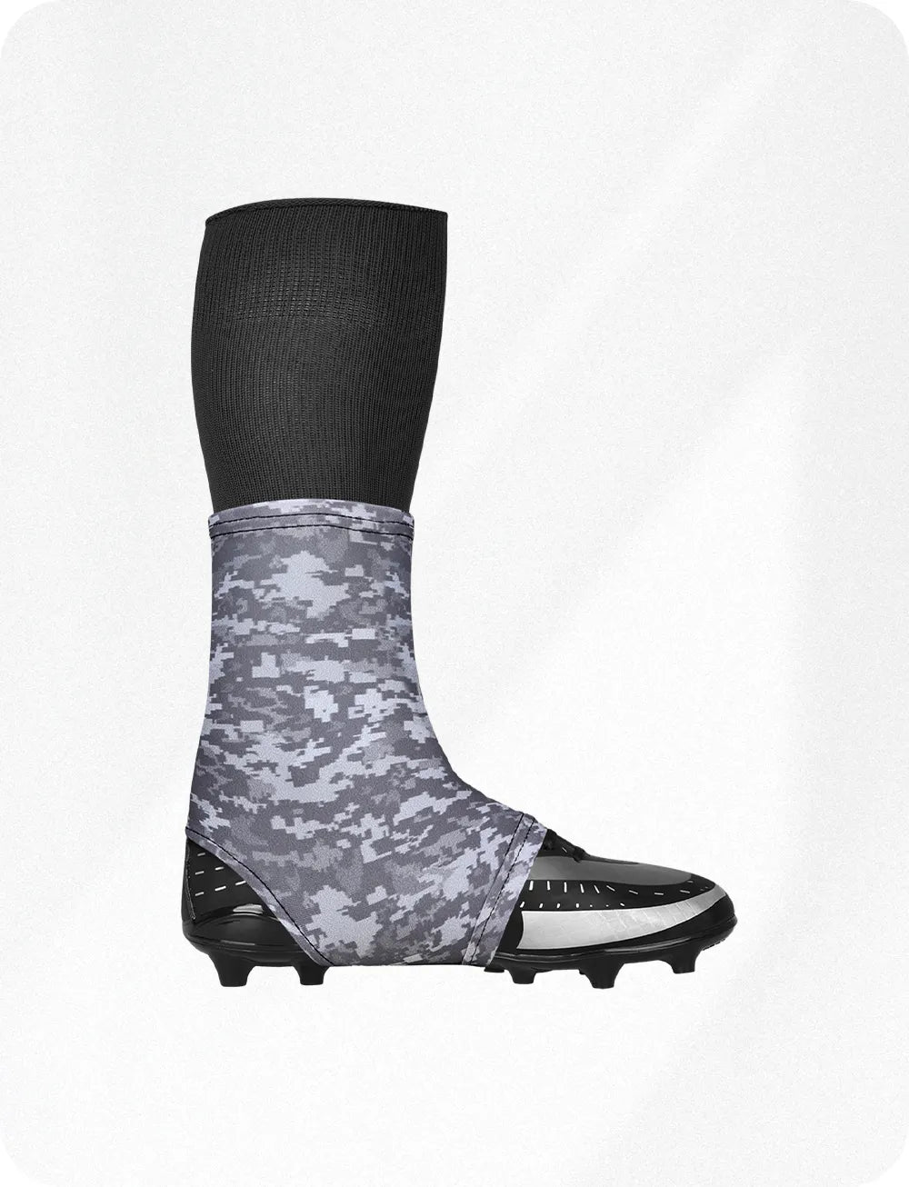 Spats Cleat Men & Boys Football Covers Grey Camo