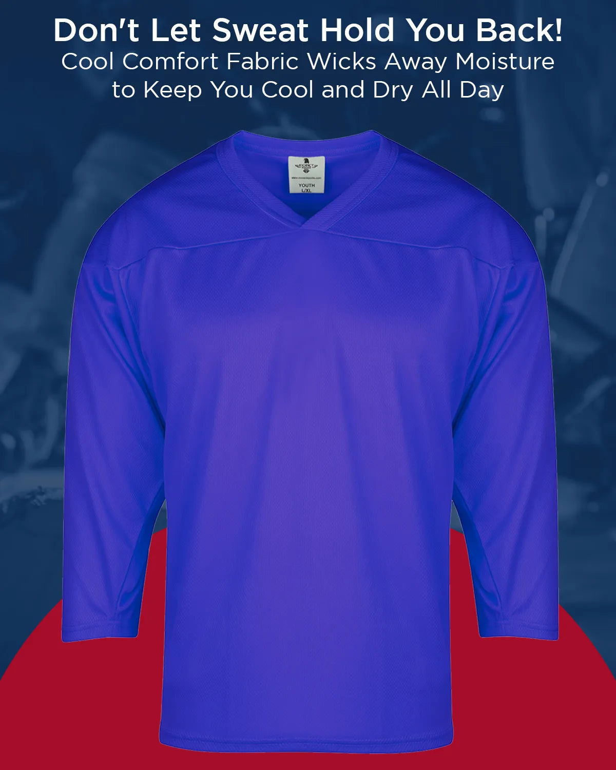 Men's Royal Blue Hockey Practice Jerseys (Adult)