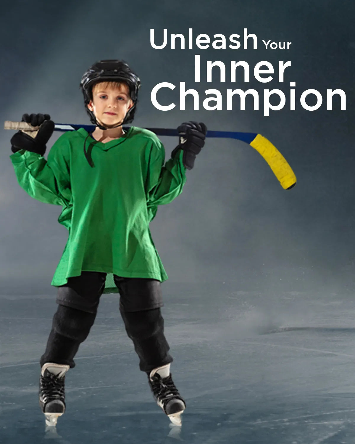 Boys Dark Green Hockey Practice Jersey (Youth)