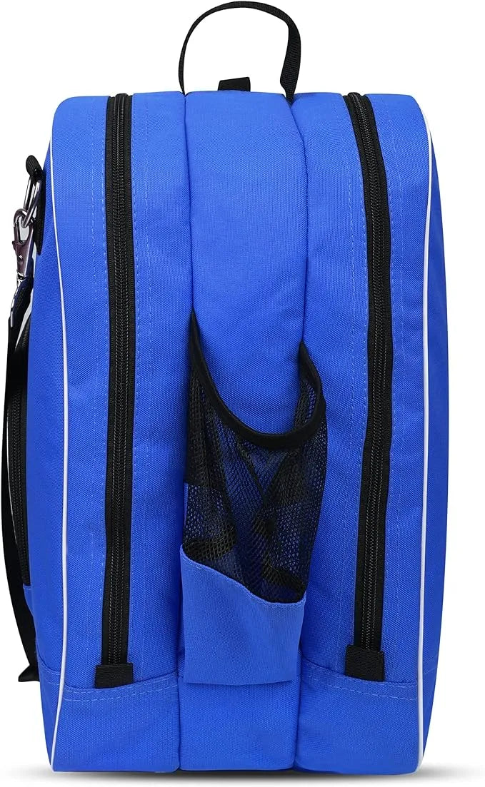 Royal Blue Ice Skate Bag with Adjustable Shoulder Strap