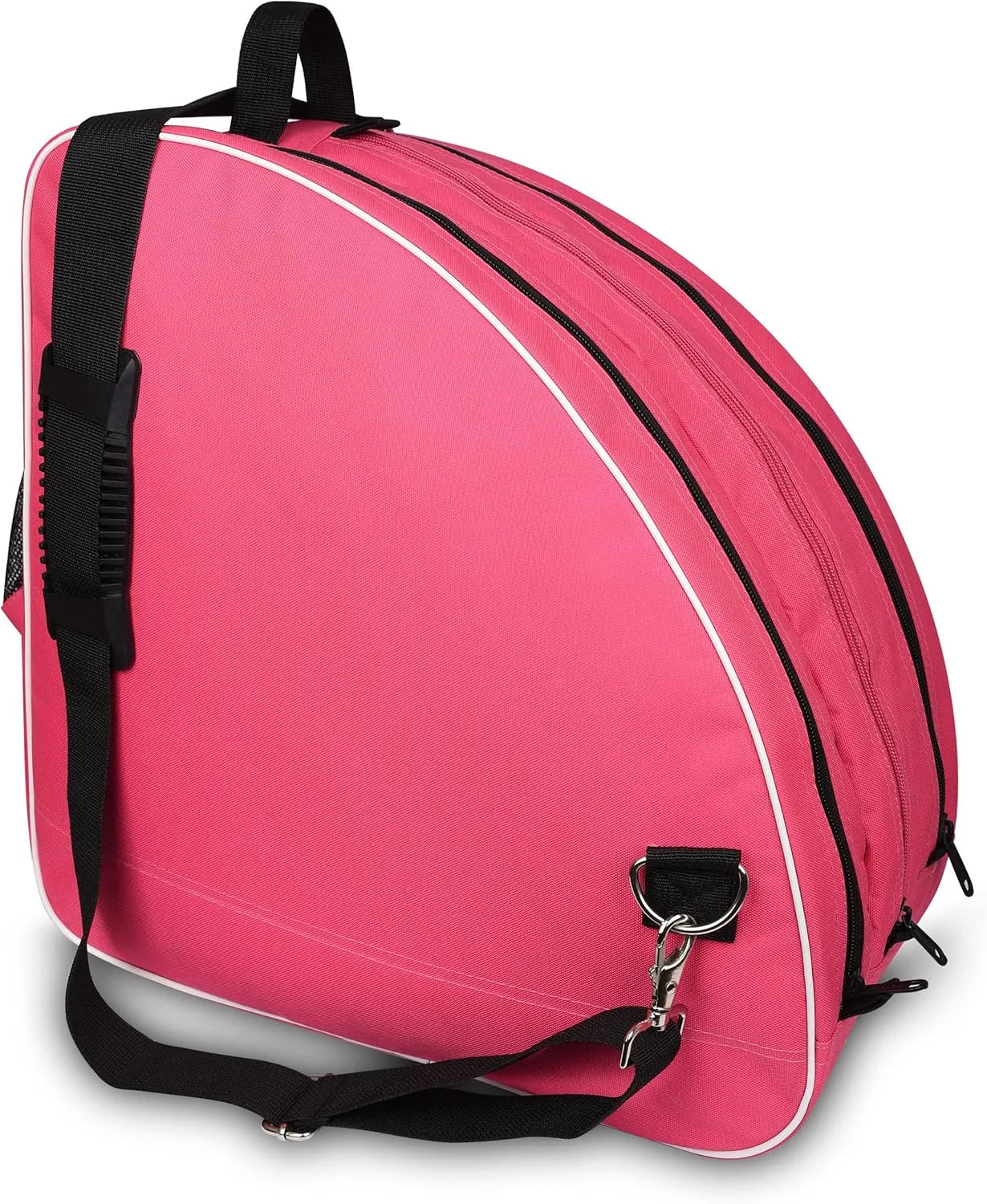 Pink Ice Skate Bag with Adjustable Shoulder Strap