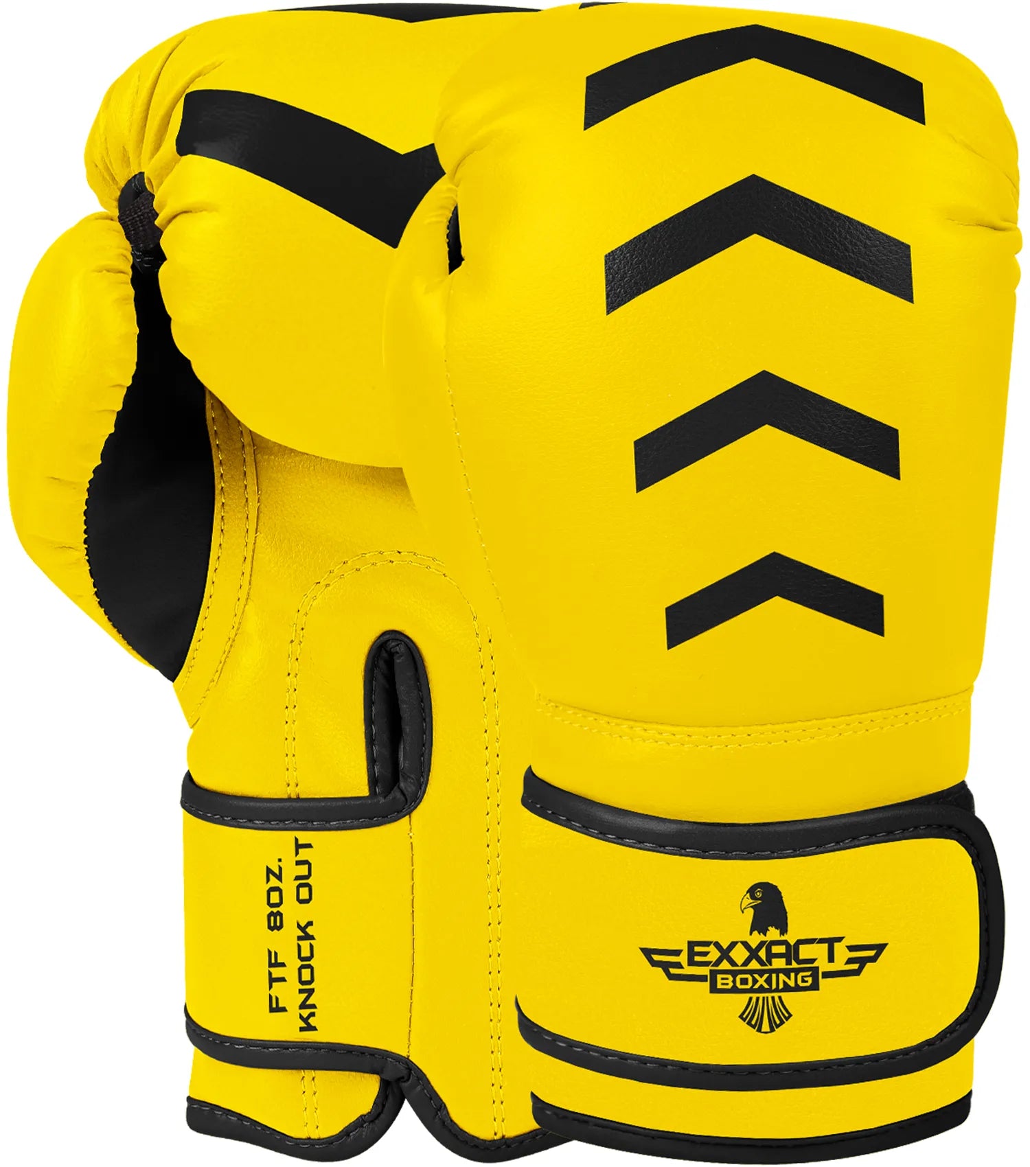 Kids Knockout Boxing Gloves with Padded Protection Gold/Black