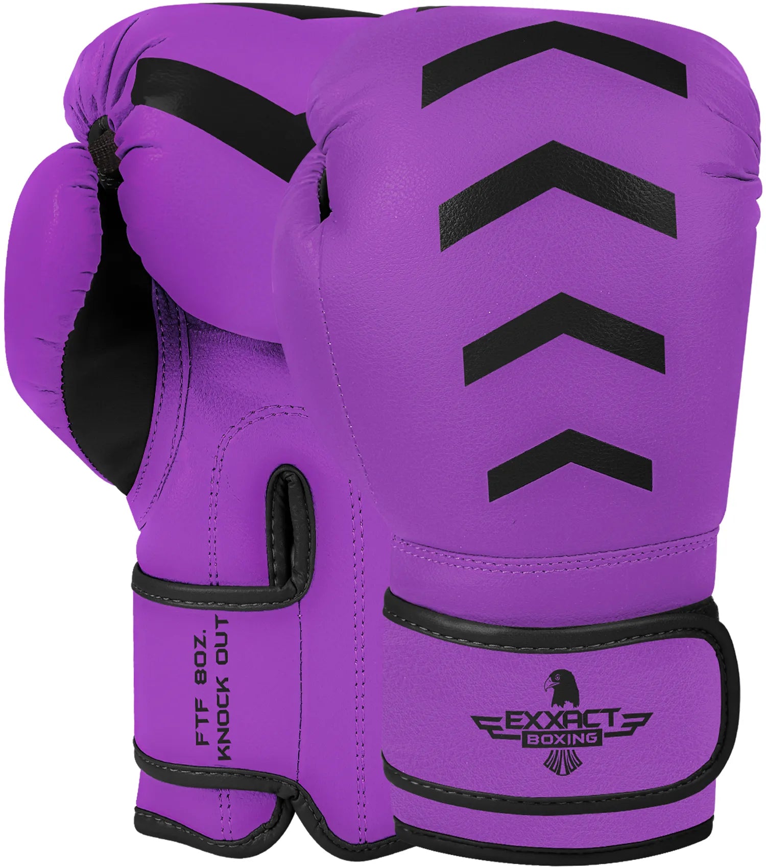 Kids Knockout Boxing Gloves with Padded Protection Purple/Black