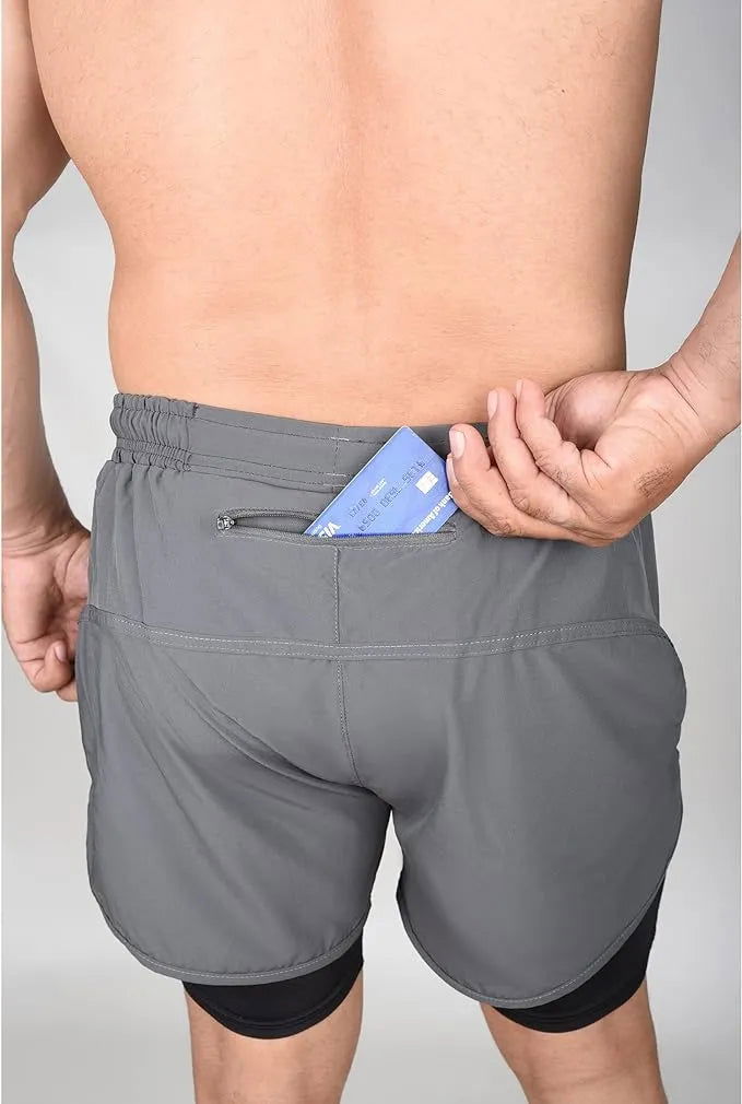 men’s workout shorts with liner 