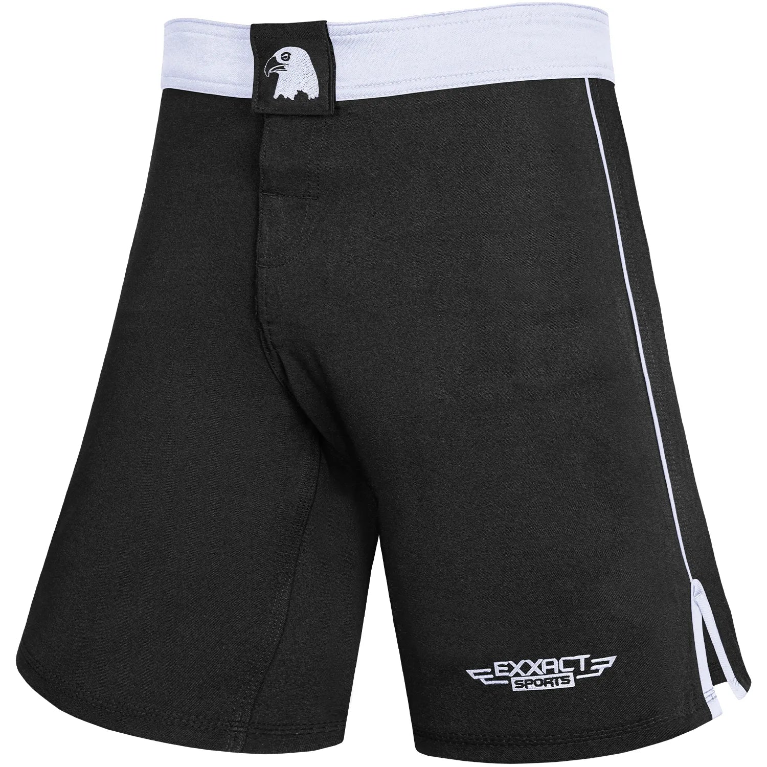 Men's MMA Shorts, IBJJF Ranked No Gi BJJ Jiu Jitsu Shorts for Grappling, Boxing, Cross Training (White)