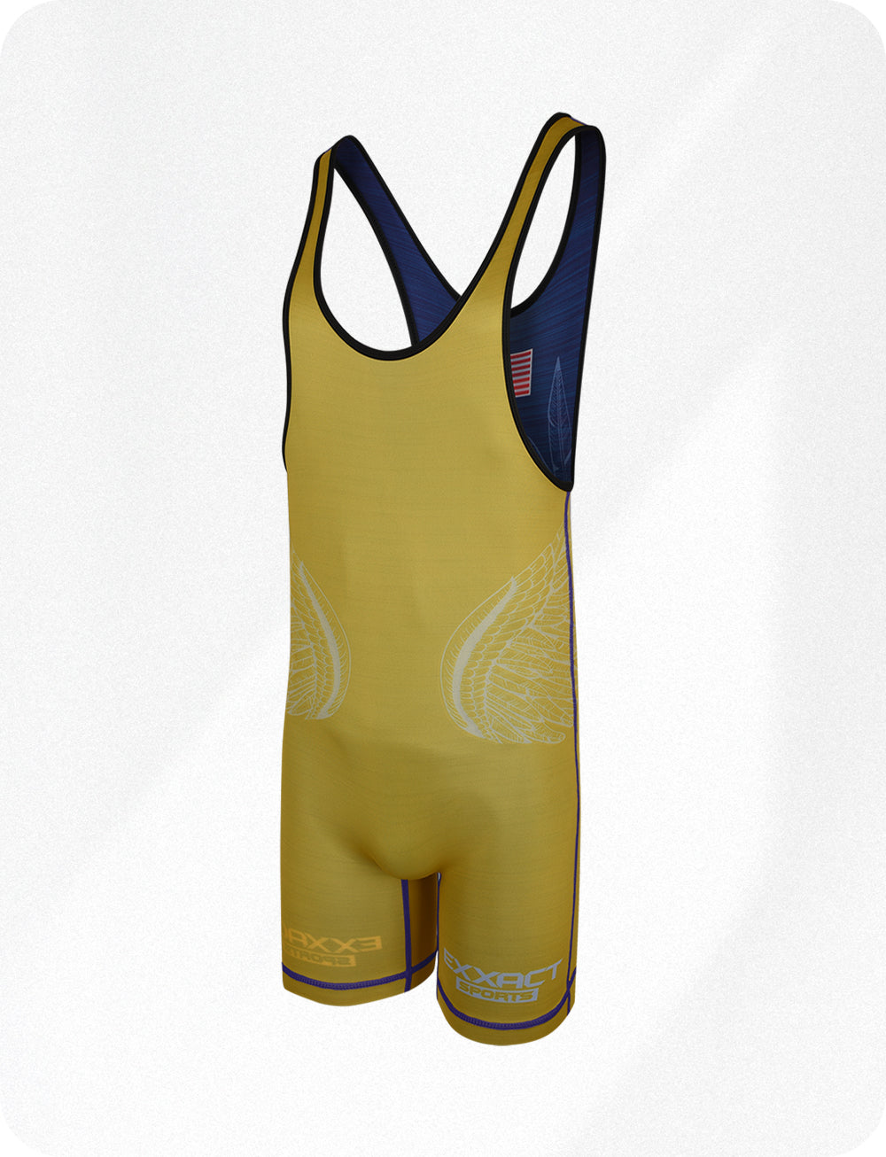 REVERSIBLE WRESTLING SINGLET FOR GYMNASTIC & MMA Navy (UNISEX ADULT/YOUTH)