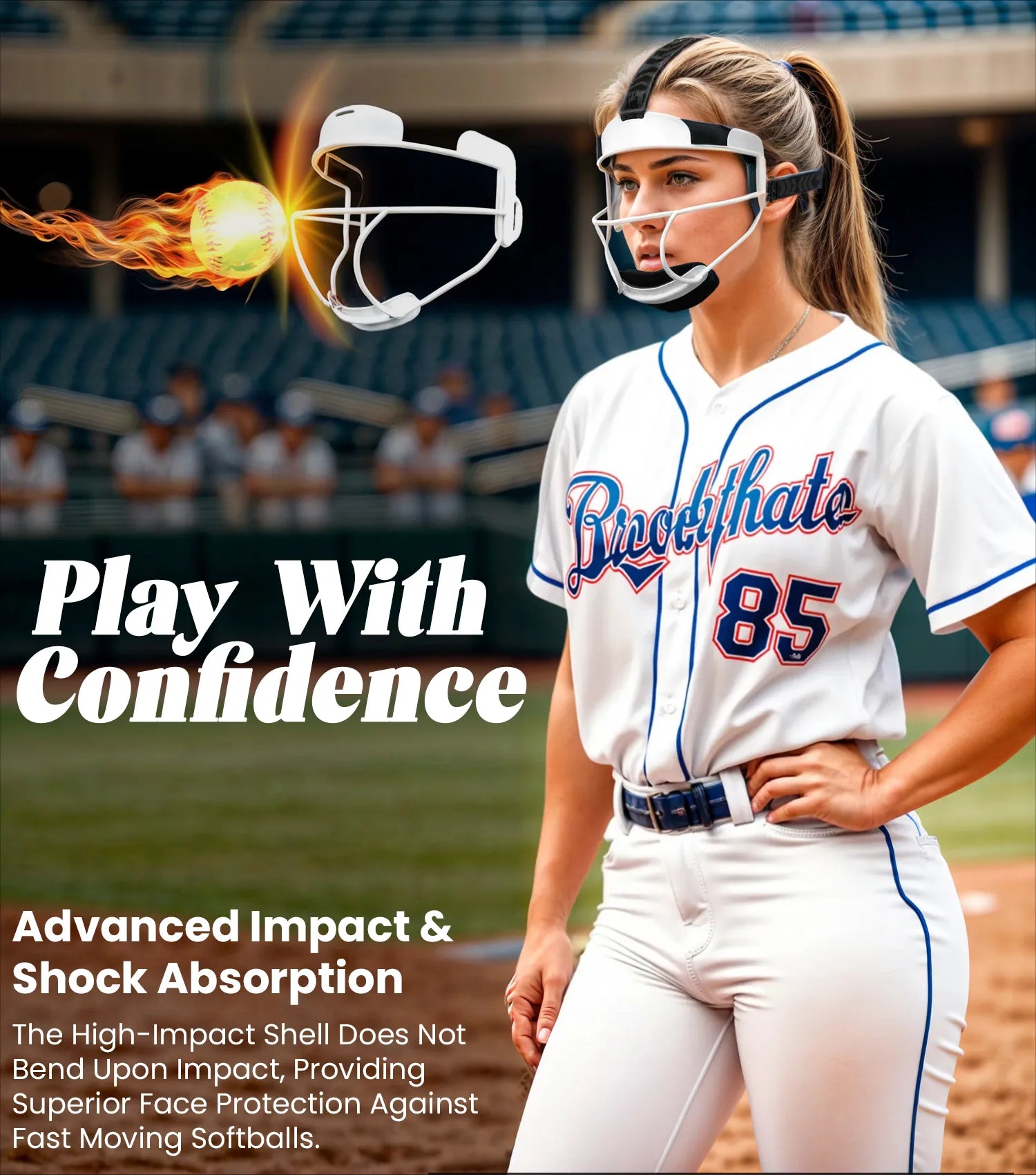softball fielder's mask