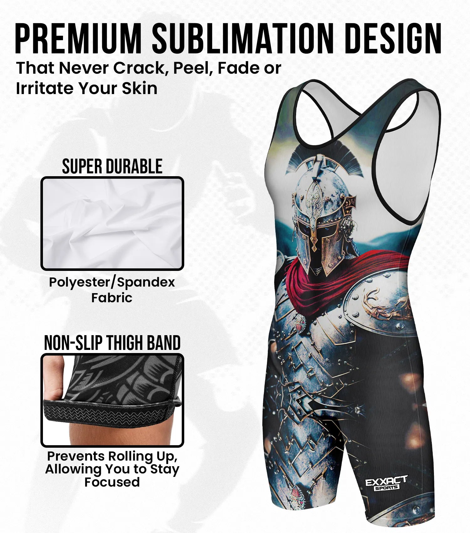 Boys Youth Sublimated Wrestling Singlets Gladiator