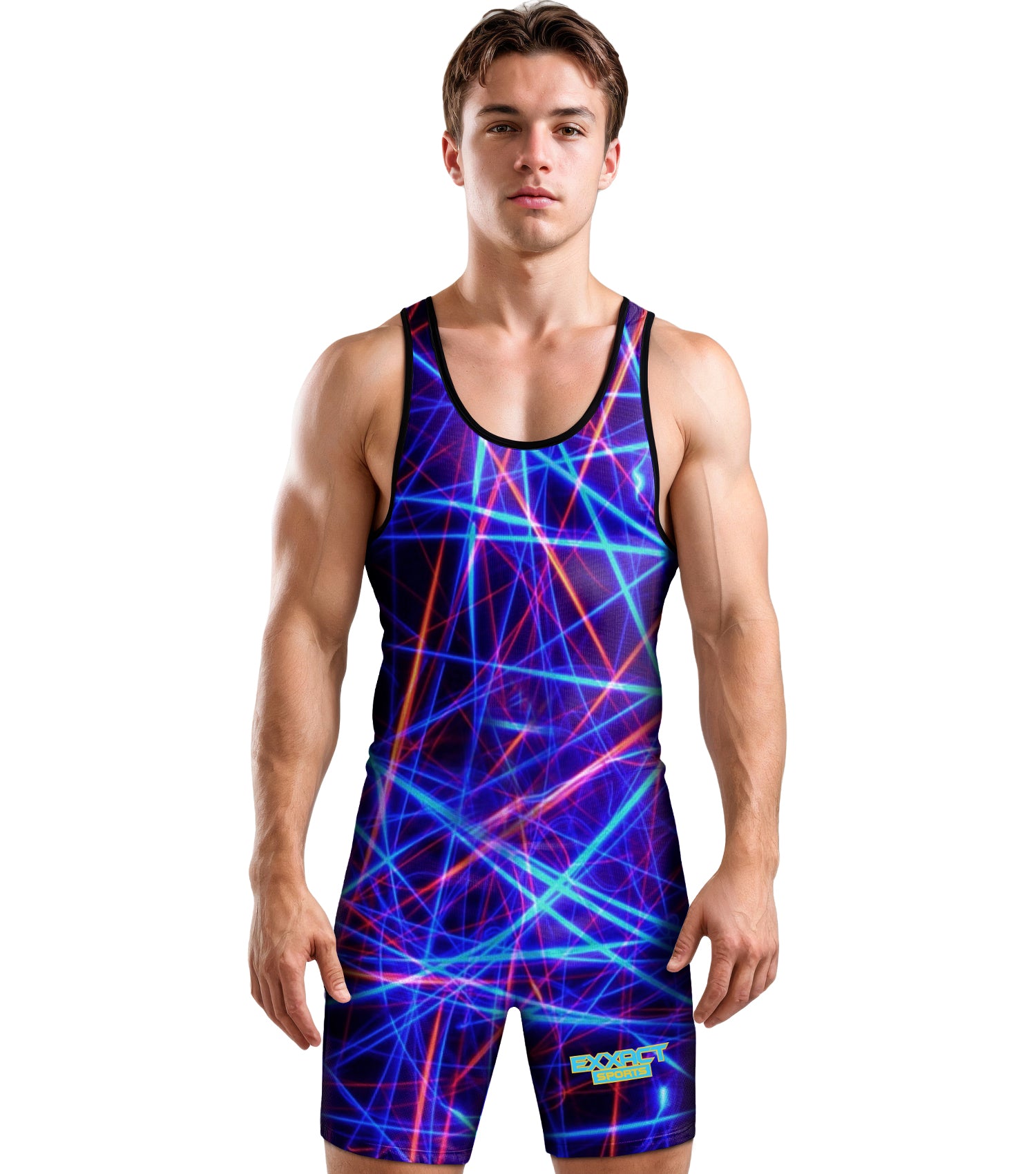 Men's Sublimated Wrestling Singlets Lazer (Adult)