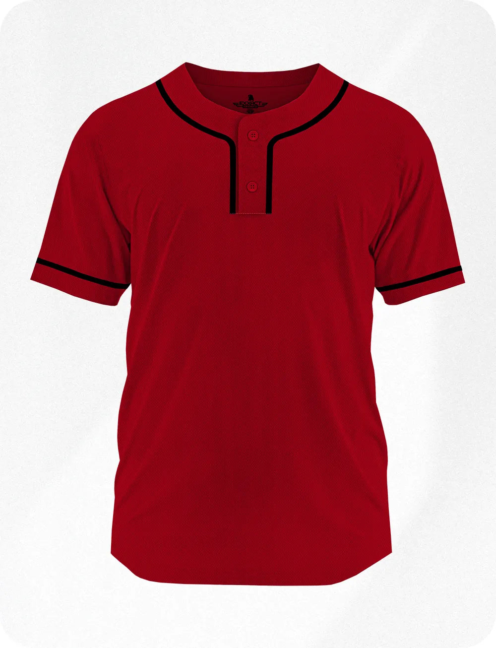 Baseball Jersey 2-Button Plain Baseball Men Jersey (Adult)