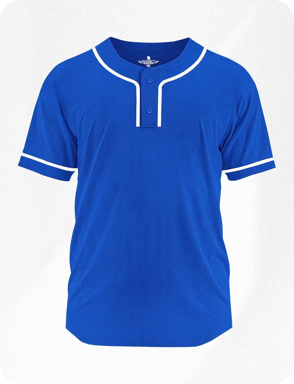 Baseball Jersey 2-Button Plain Baseball Men Jersey (Adult)