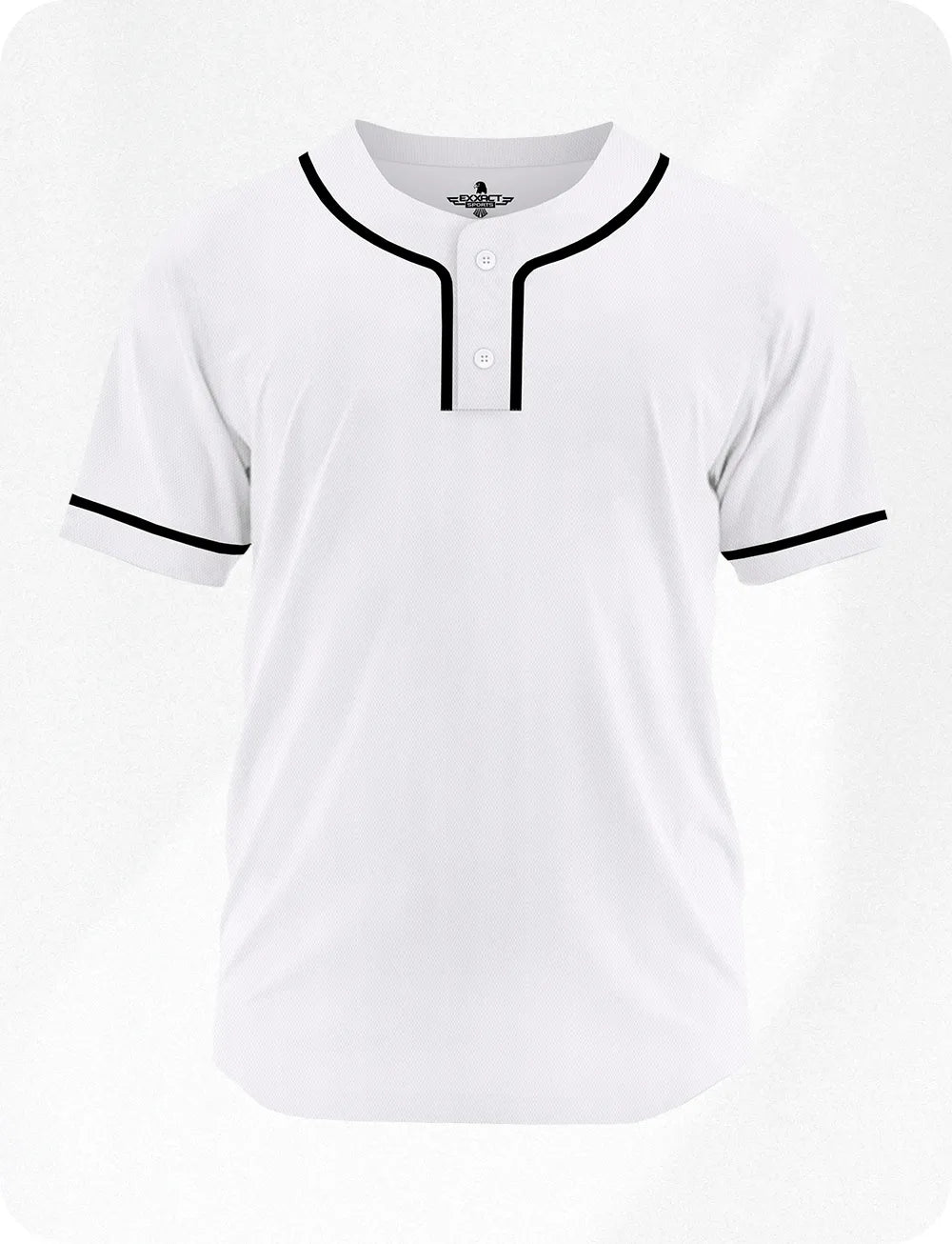 Baseball Jersey 2-Button Plain Baseball Men Jersey (Adult)