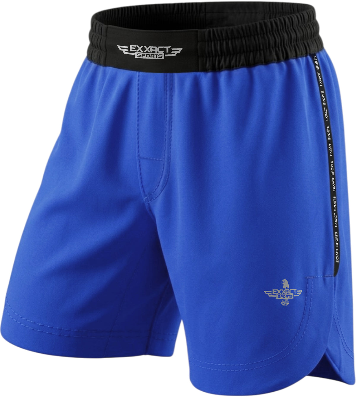 Exxact Sports MMA Shorts, No Gi BJJ Shorts for Men (Royal Blue)